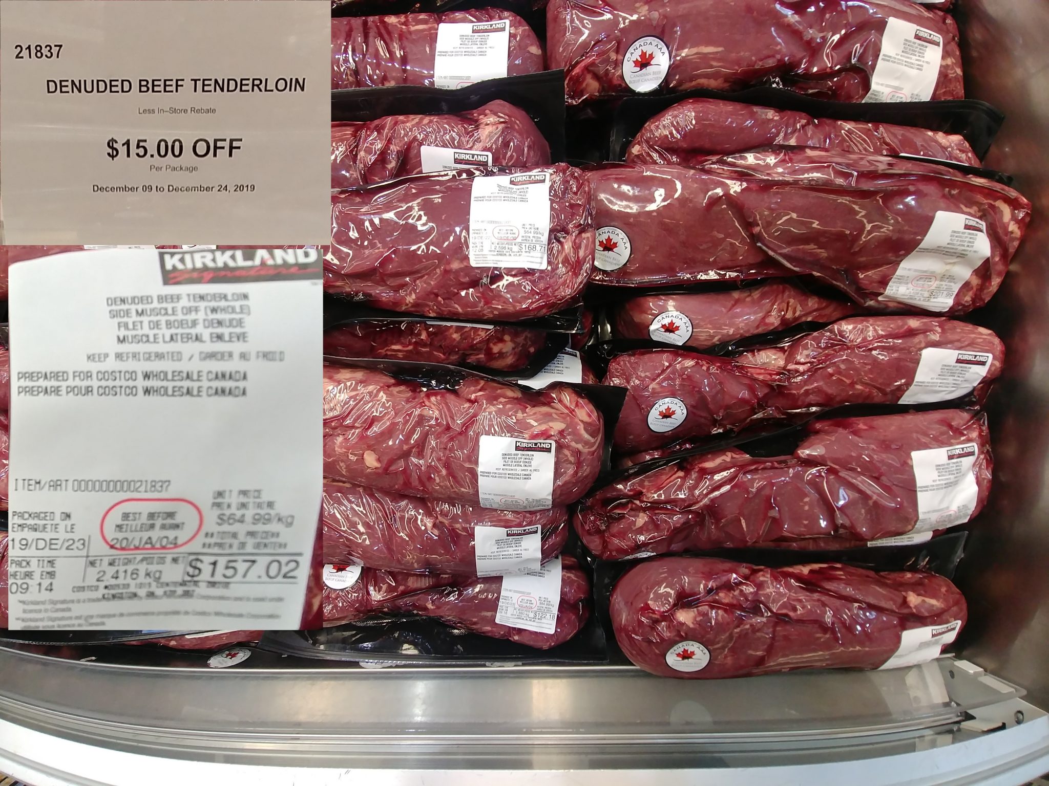21837 DENUDED BEEF TENDERLOIN 15 00 INSTANT SAVINGS EXPIRES ON 2019 12