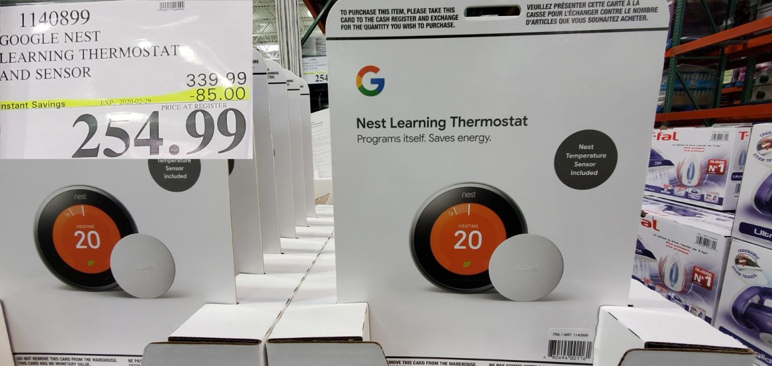 nest learning thermostat costco