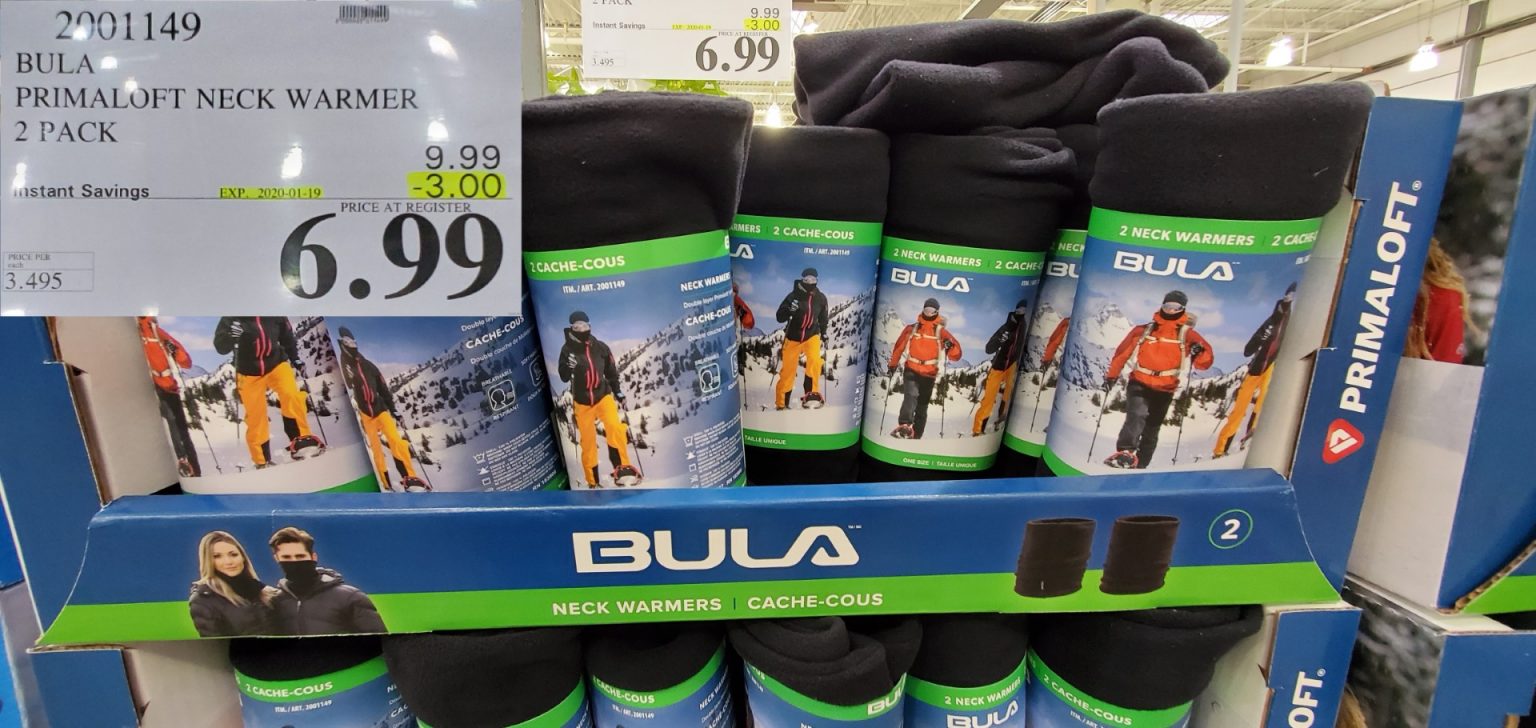 2001149 BULA PRIMALOFT NECK WARMER 2 PACK 3 00 INSTANT SAVINGS EXPIRES