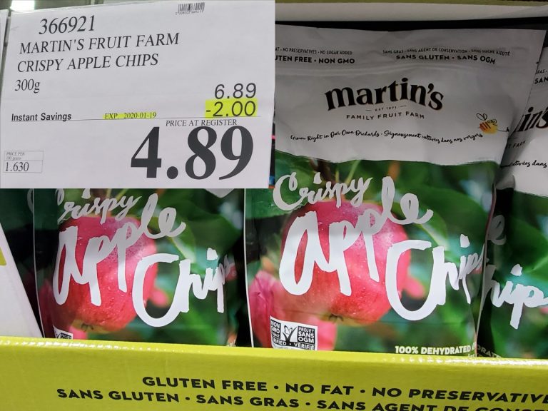 martin's fruit farm crispy apple chips
