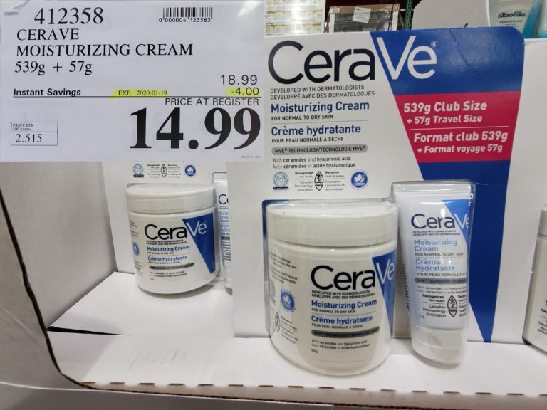 412358 CERAVE MOISTURIZING CREAM 539g 37g 4 00 INSTANT SAVINGS EXPIRES