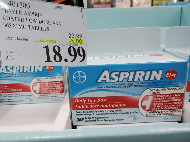 401500 BAYER ASPIRIN COATED LOW DOSE ASA 365 81MG TABLETS 5 00 INSTANT