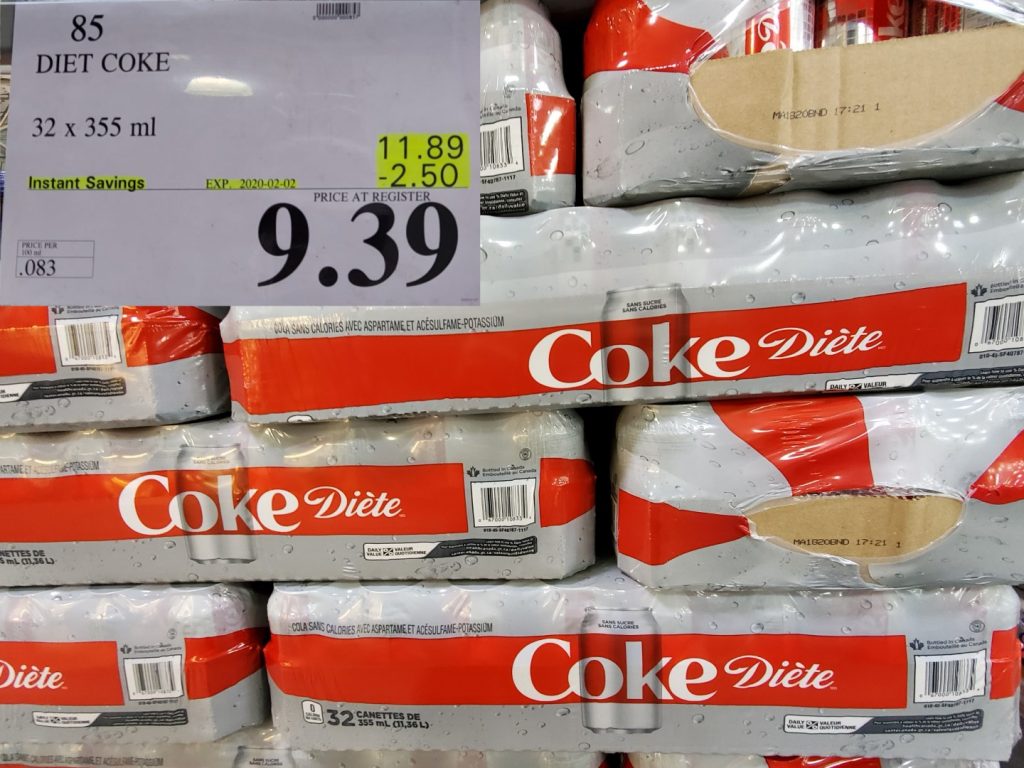 85 DIET COKE 32 X 355 ML 2 50 INSTANT SAVINGS EXPIRES ON 2020 02 02 9