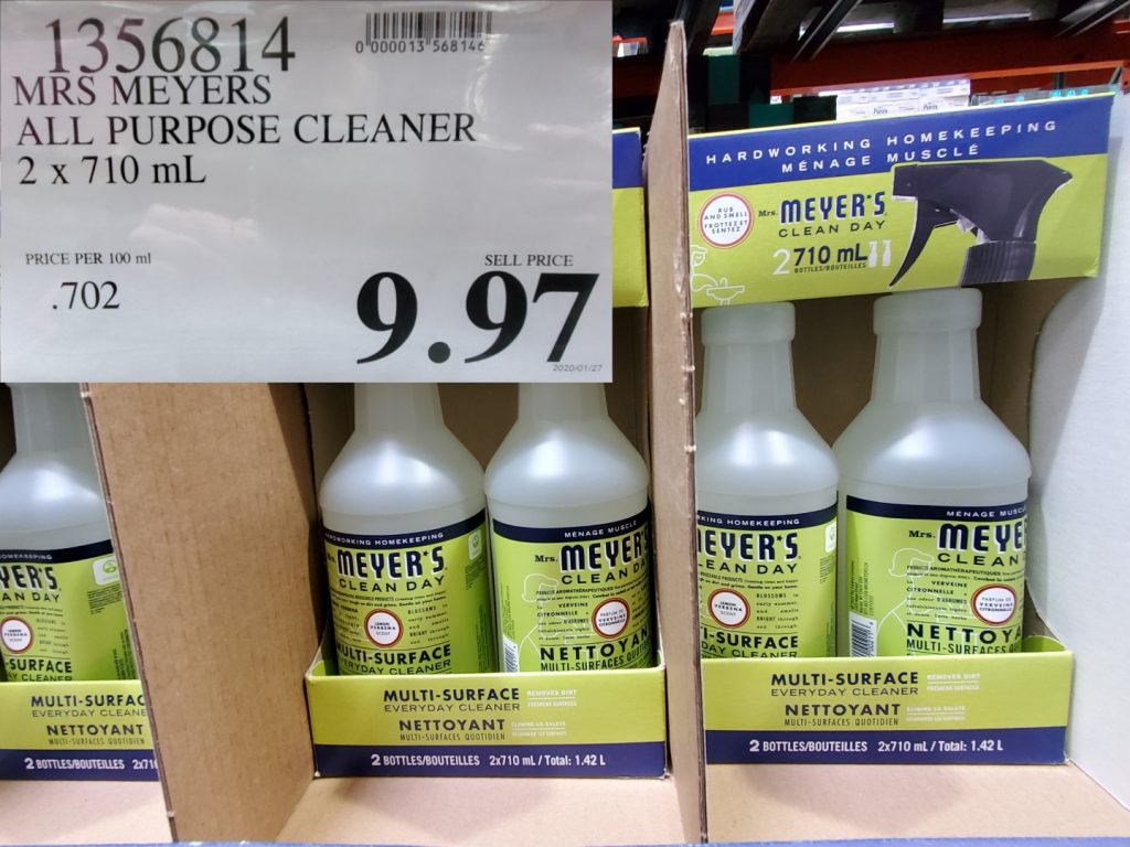 1356814 MRS MEYERS ALL PURPOSE CLEANER 2 X 710 ML 9 97 Costco East