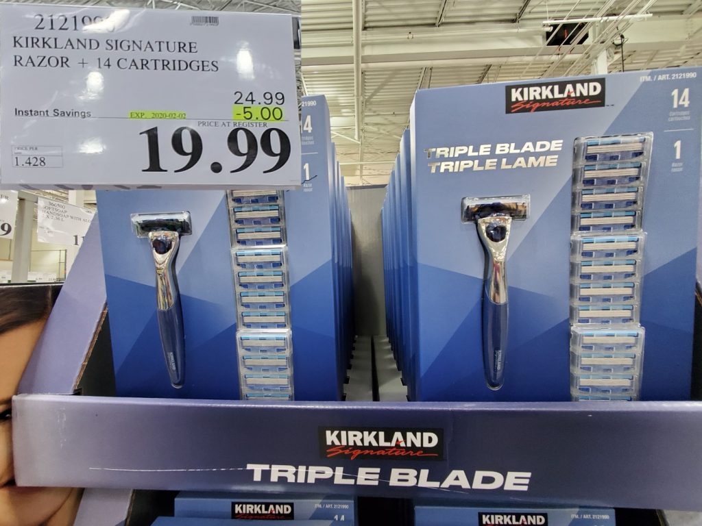 2121990 KIRKLAND SIGNATURES RAZOR 14 CARTRIDGES 5 00 INSTANT SAVINGS