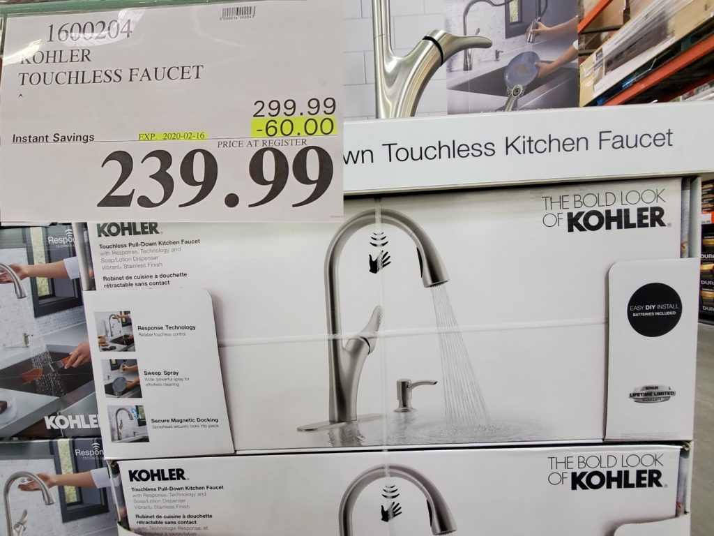 1600204 KOHLER TOUCHLESS FAUCET 60 00 INSTANT SAVINGS EXPIRES ON 2020