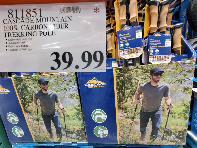 811851 CASCADE MOUNTAIN 100 CARBON FIBER TREKKING POLE 39 99 Costco