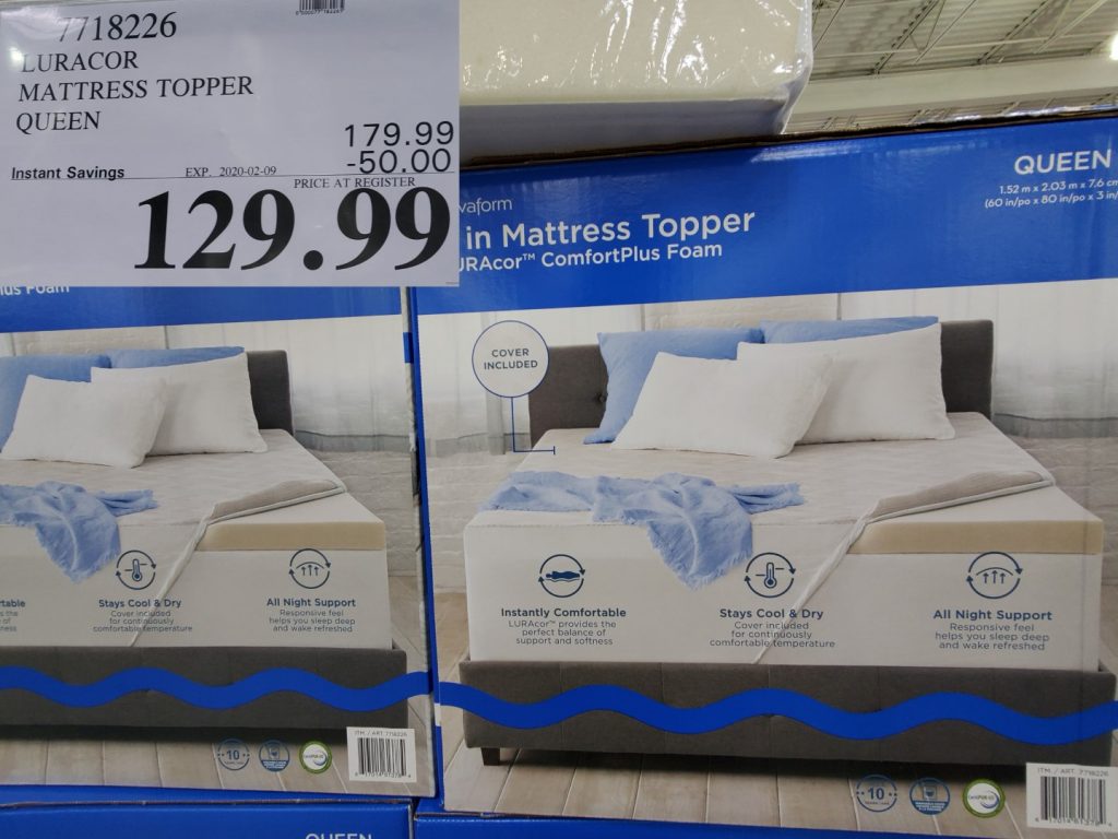 costco novaform luracor mattress topper