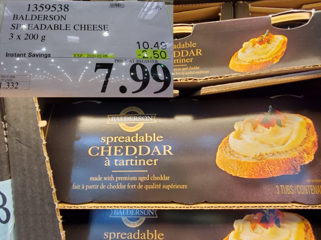 1359538 BALDERSON SPREADABLE CHEESE 3 X 200 G 2 50 INSTANT SAVINGS