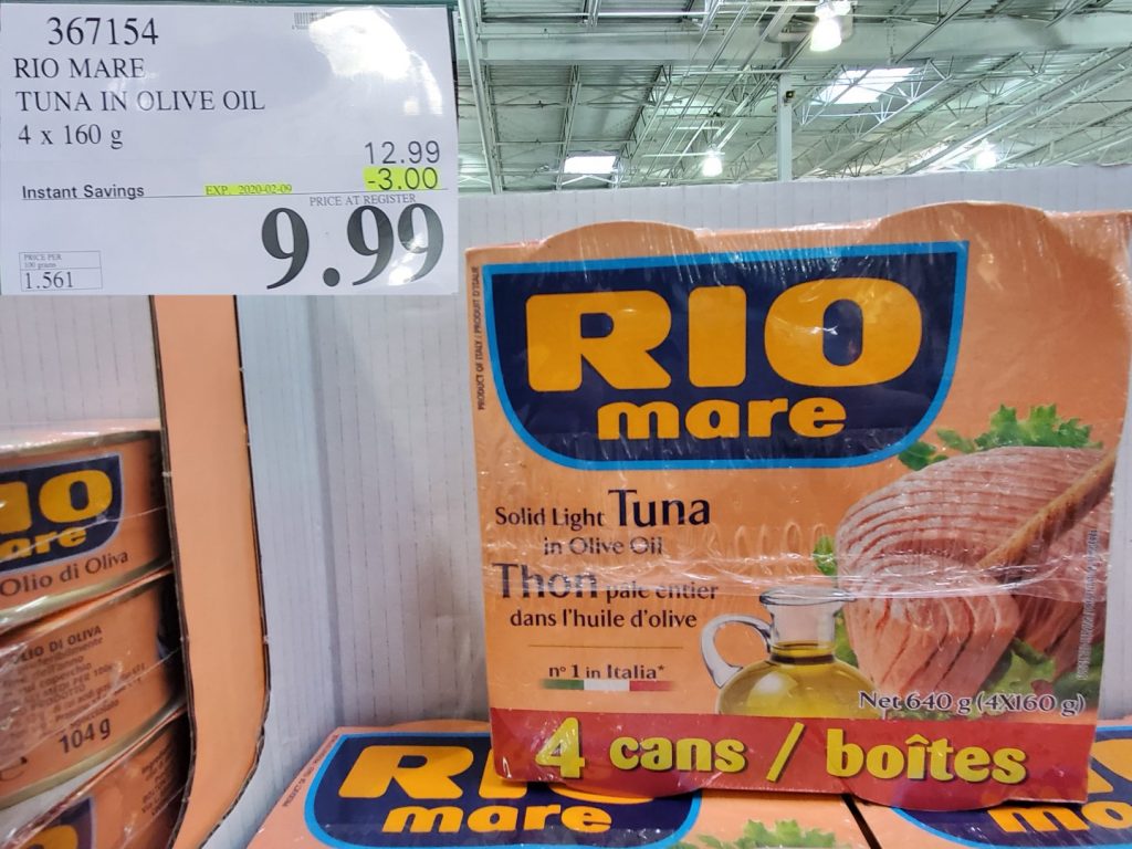367154 RIO MARE TUNA IN OLIVE OIL 4 x 160 g 3 00 INSTANT SAVINGS