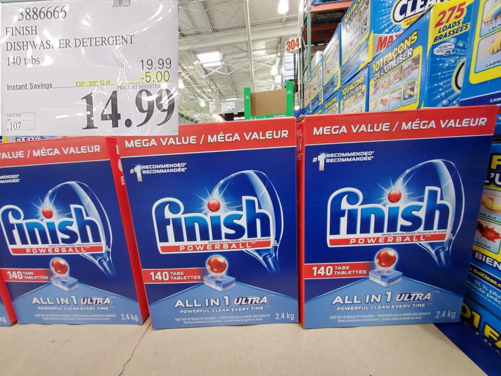 3886666 FINISH DISHWASHER DETERGENT 140 tabs 5 00 INSTANT SAVINGS