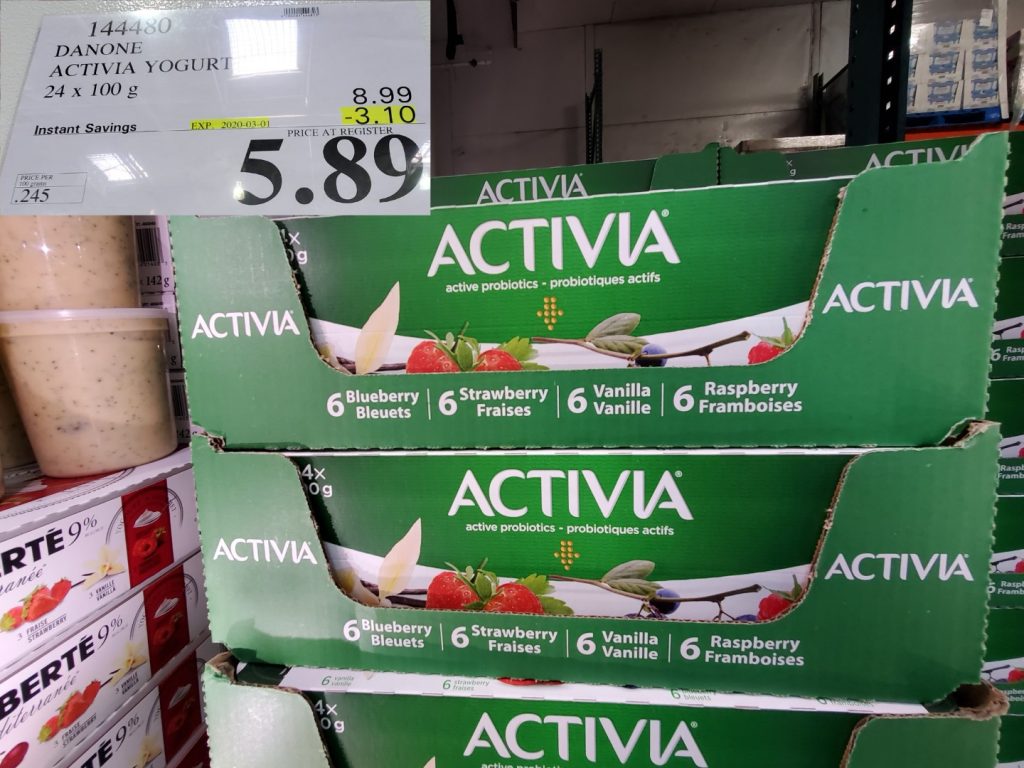 144480 DANONE ACTIVIA YOGURT 24 X 100 G 3 10 INSTANT SAVINGS EXPIRES ON