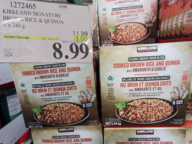 1272465 KIRKLAND SIGNATURE BROWN RICE QUINOA 6 X 240 G 3 00 INSTANT