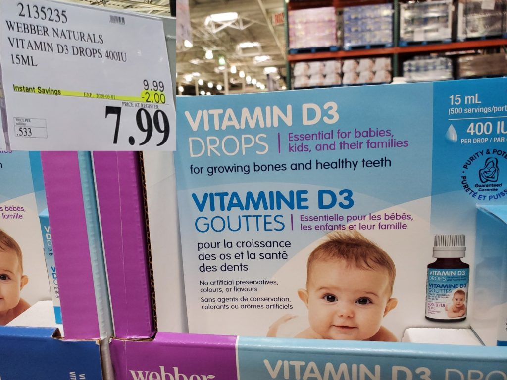 2135235 WEBBER NATURALS VITAMIN D3 DROPS 400IU 15ML 2 00 INSTANT