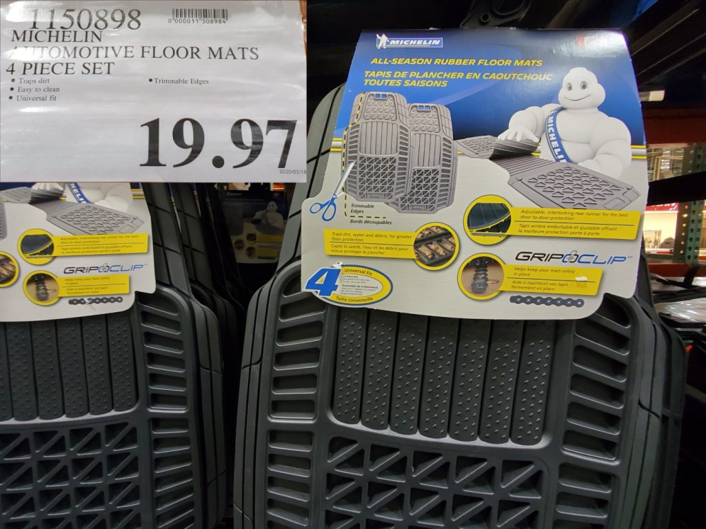 1150898 MICHELIN AUTOMOTIVE FLOOR MATS 4 PIECE SET 19 97 - Costco East ...