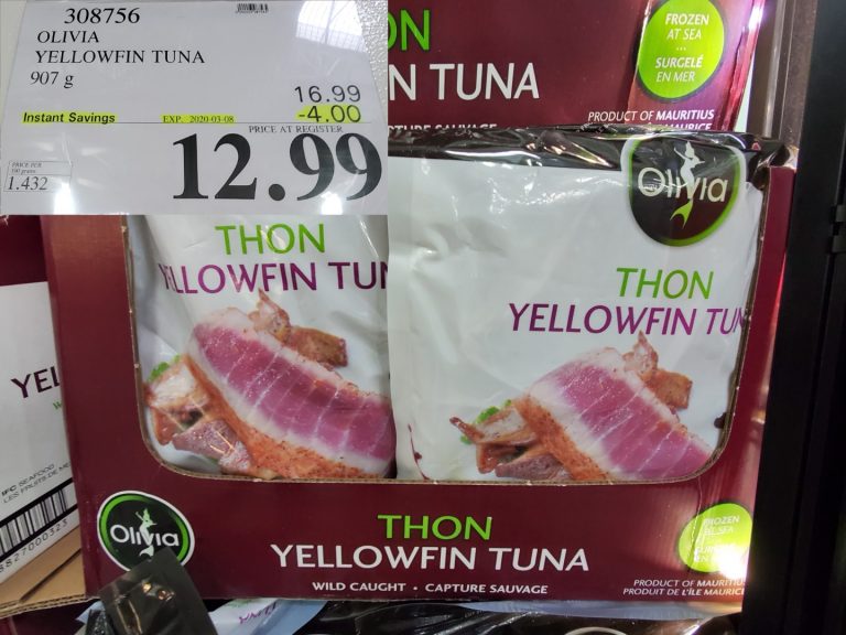 308756 OLIVIA YELLOWFIN TUNA 907 g 4 00 INSTANT SAVINGS EXPIRES ON 2020
