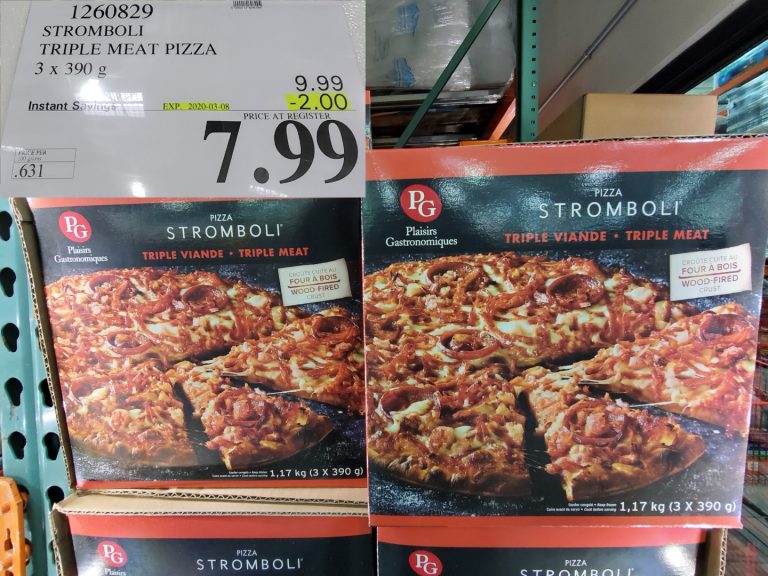 1260829 STROMBOLI TRIPLE MEAT PIZZA 3 x 390 g 2 00 INSTANT SAVINGS EXPIRES ON 2020 03 08 7 99