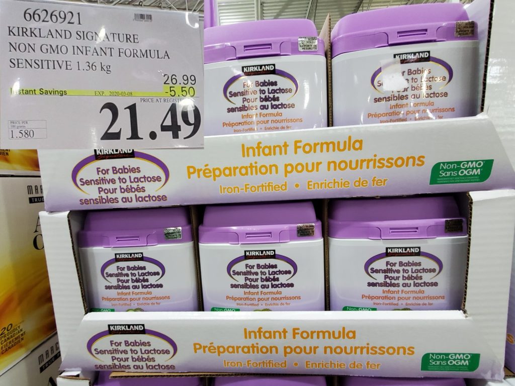 6626921 KIRKLAND SIGNATURE NON GMO INFANT FORMULA SENSITIVE 1 36 kg 5