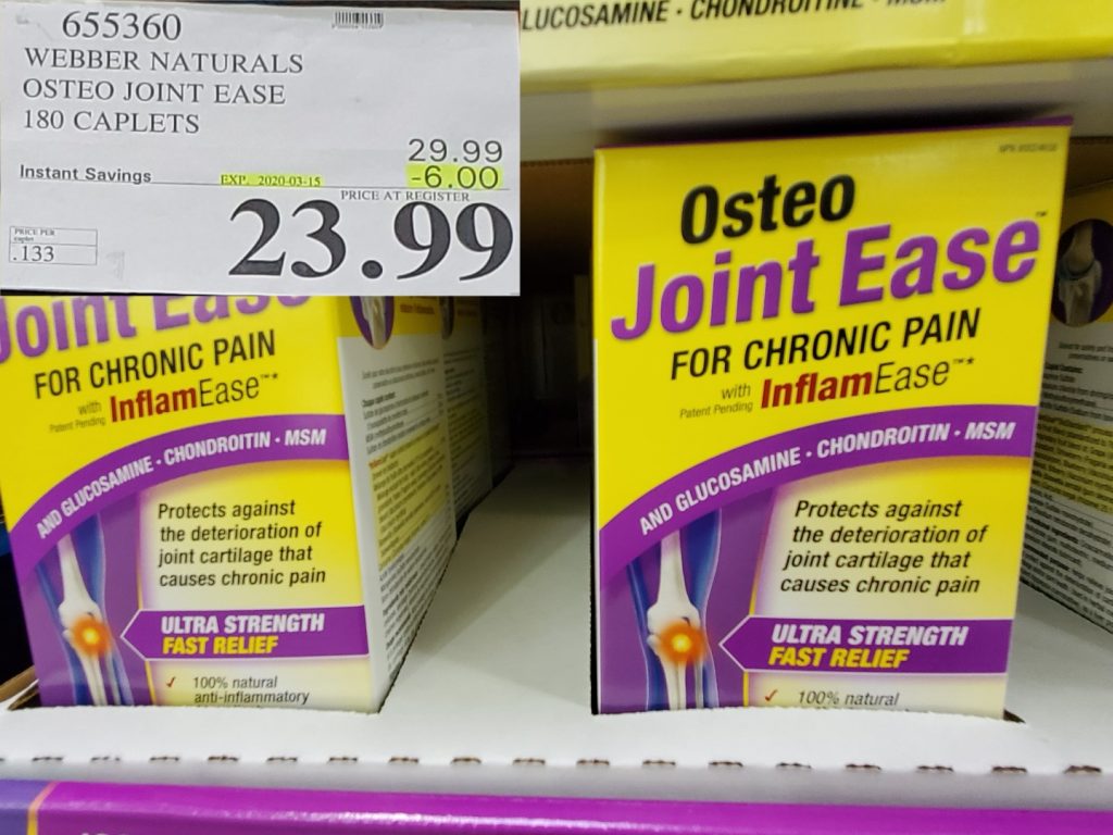 655360 WEBBER NATURALS OSTEO JOINT EASE 180 CAPLETS 6 00 INSTANT