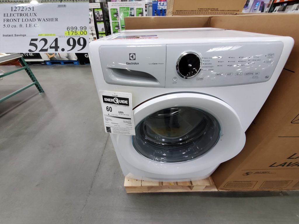 1272751 ELECTROLUX FRONT LOAD WASHER 5 0 CU FT I E C 175 00 INSTANT