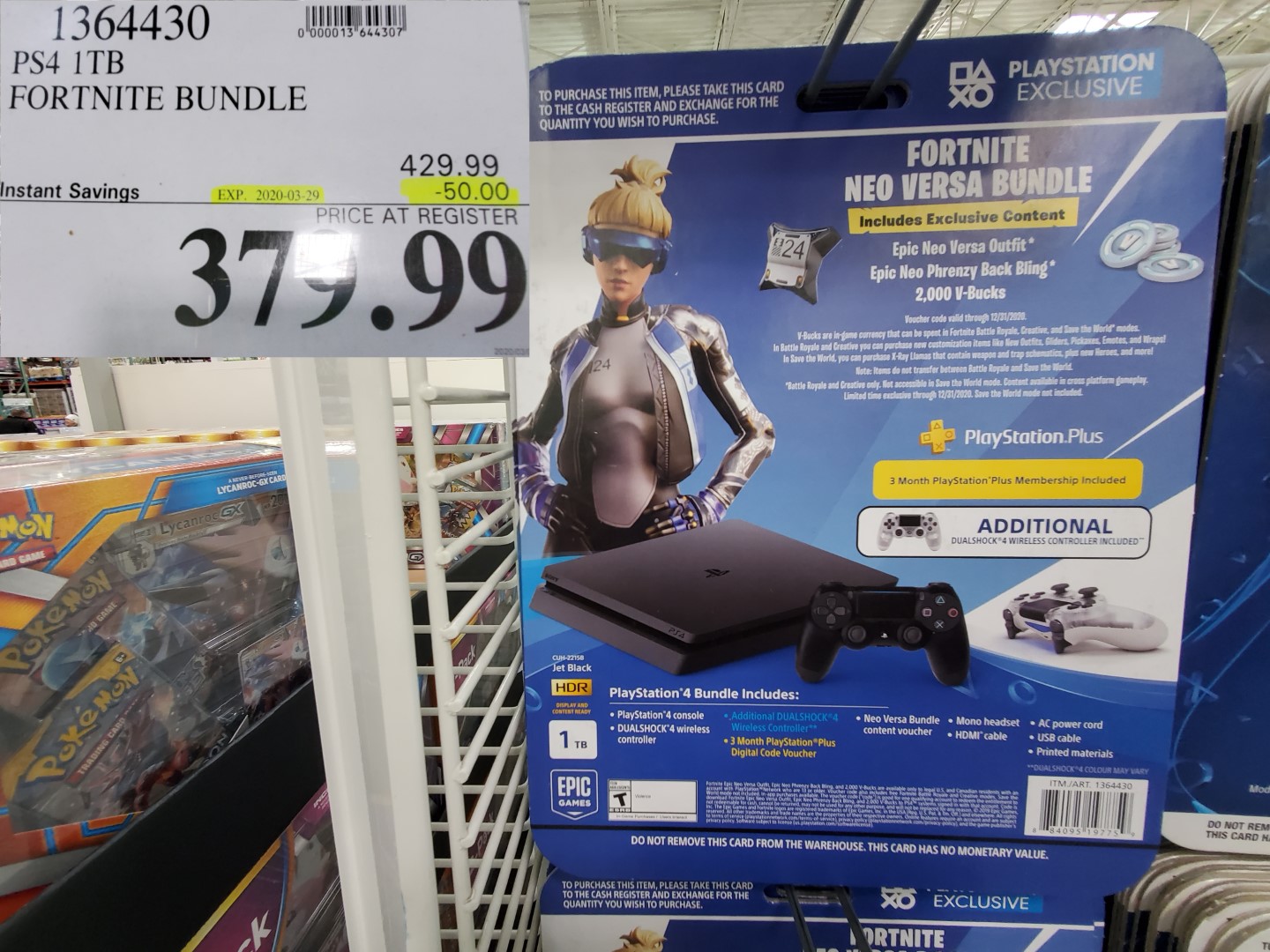 Costco ps4 clearance fortnite