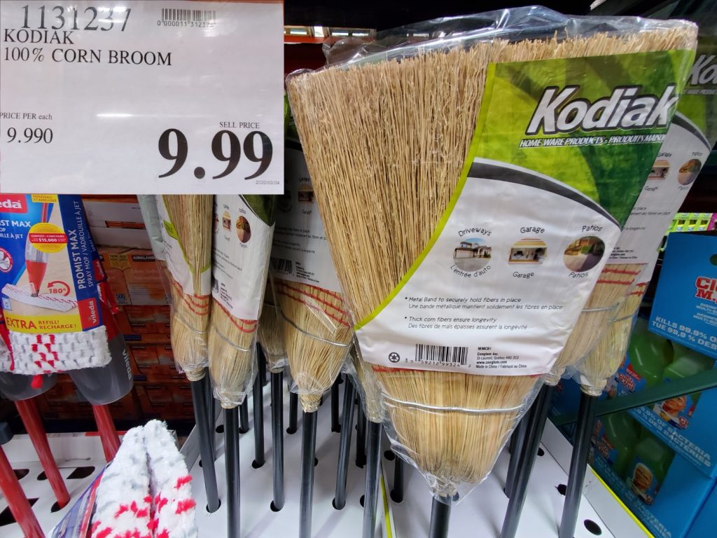 1131237 KODIAK 100 CORN BROOM 9 99 Costco East Fan Blog