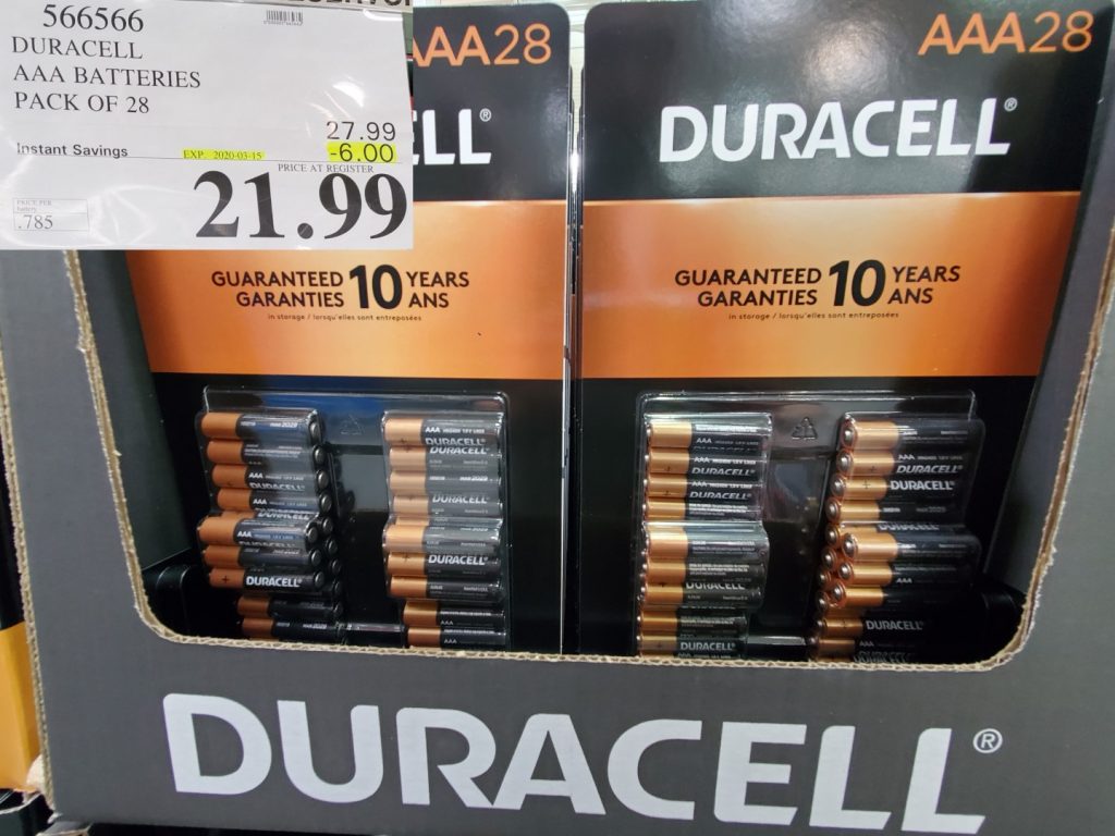 566566 DURACELL AAA BATTERIES PACK OF 28 6 00 INSTANT SAVINGS EXPIRES