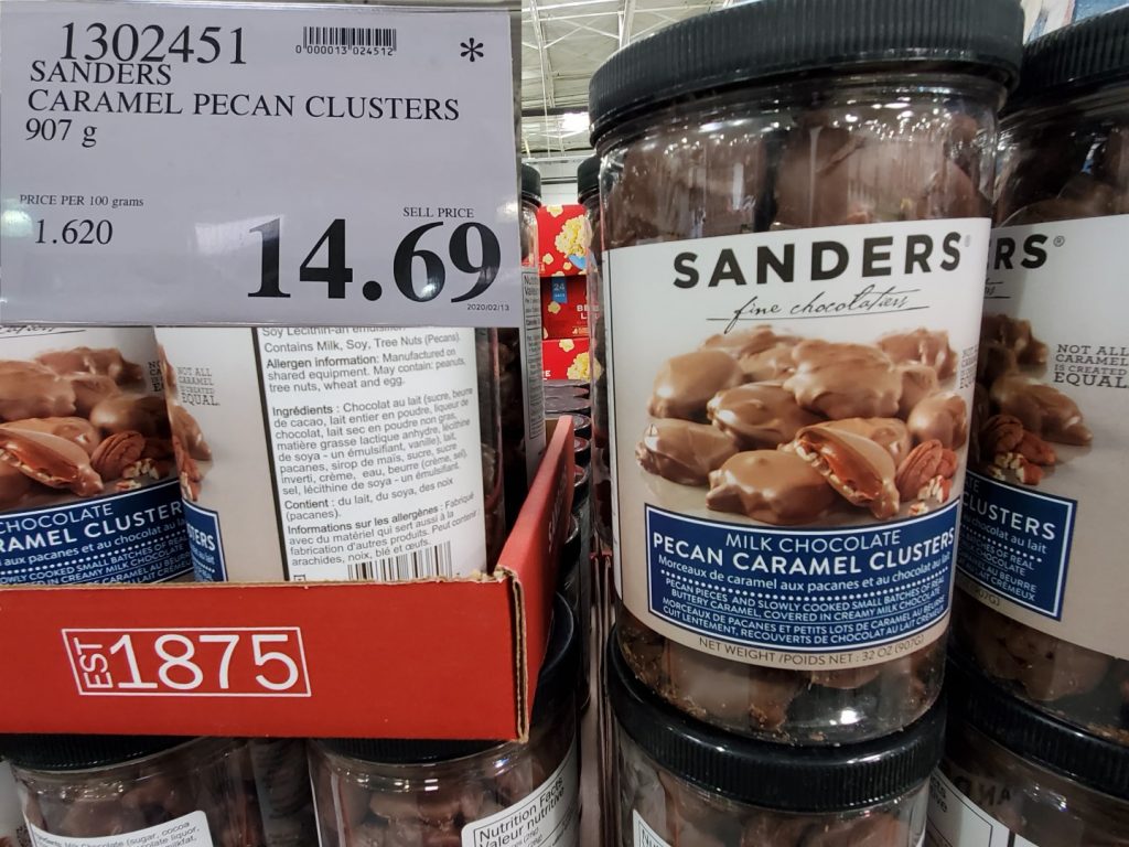 Sanders Pecan Caramel Clusters Costco at Evelyn White blog