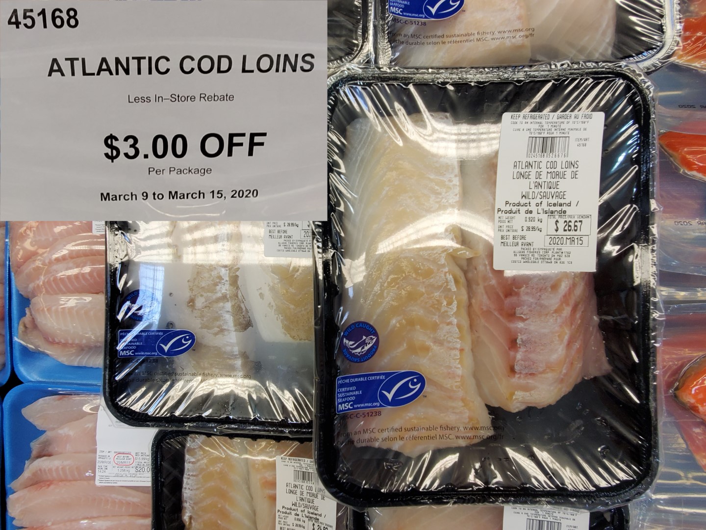 costco atlantic cod loins