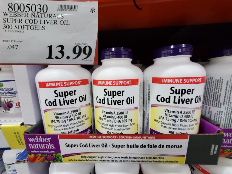 8005030 WEBBER NATURALS SUPER CODE LIVER OIL 300 SOFTGELS 13 99