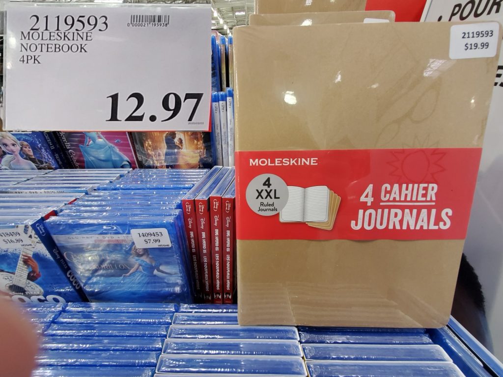 2119593 MOLESKINE NOTEBOOK 4PK 12 97 Costco East Fan Blog
