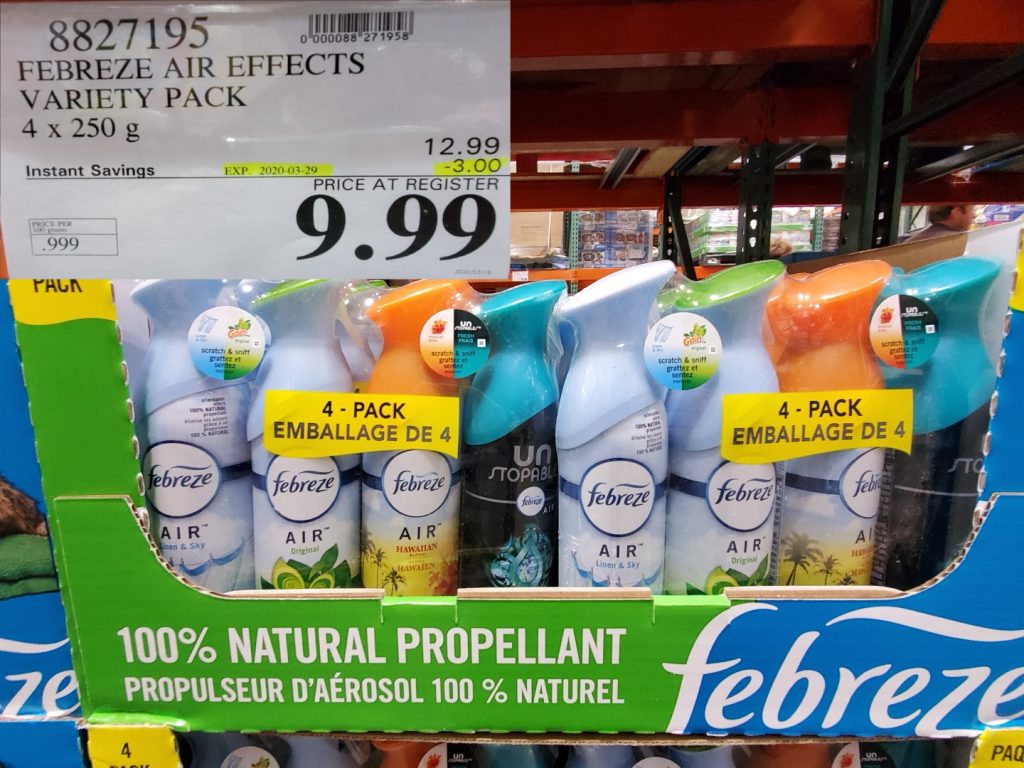 8827195 FEBREZE AIR EFFECTS VARIETY PACK 4 x 250 g 3 00 INSTANT SAVINGS