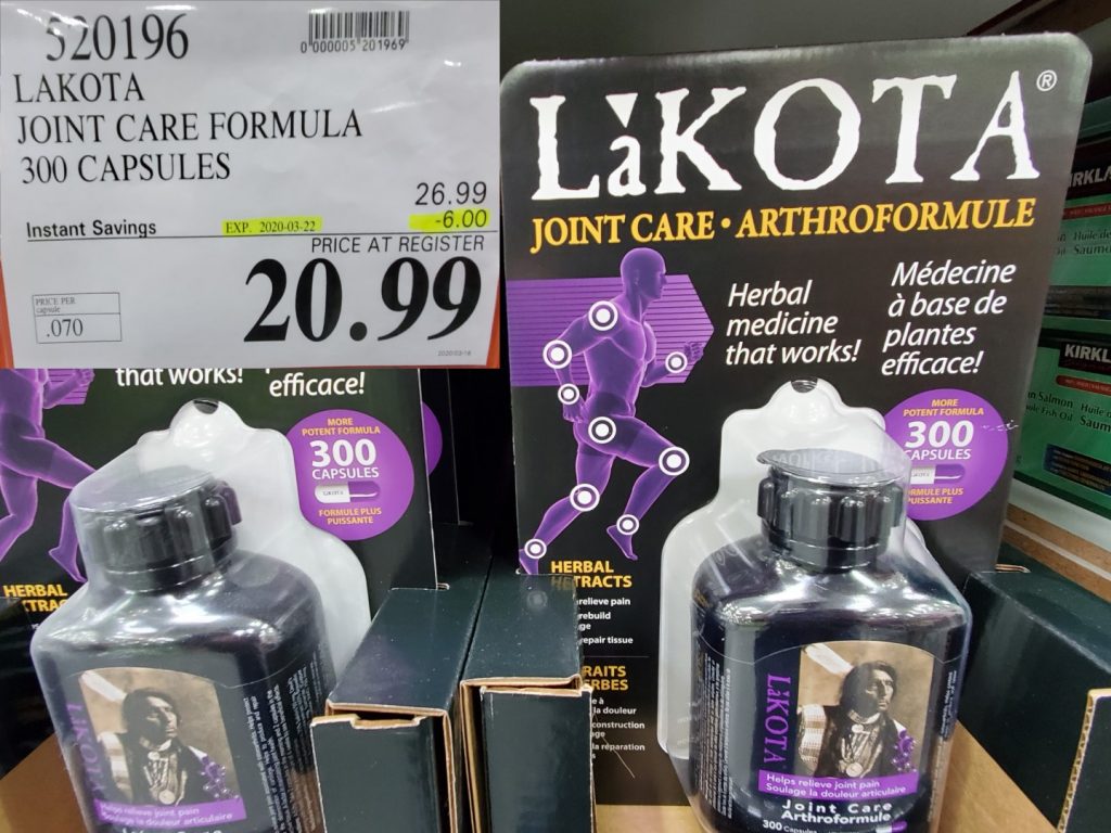 520196 LAKOTA JOINT CARE FORMULA 300 CAPSULES 6 00 INSTANT SAVINGS