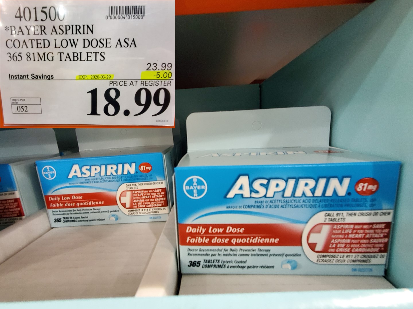low dose aspirin
