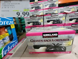 kirkland bran grabage bags
