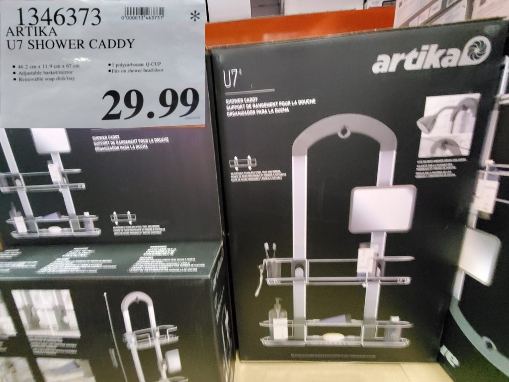 1346373 ARTIKA U7 SHOWER CADDY 29 99 Costco East Fan Blog