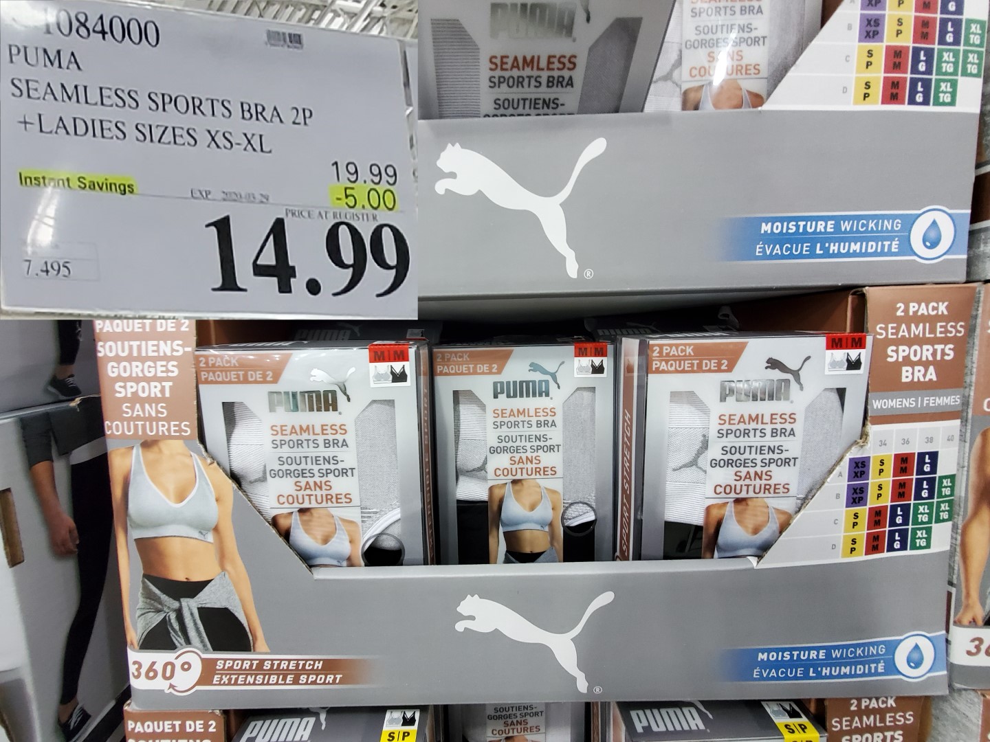Costco Deals - 😍Have heard great things about these @puma #sportsbra!  Right now on sale for $3 off now only $11.99 for a 2 pack! If you have  these let us know