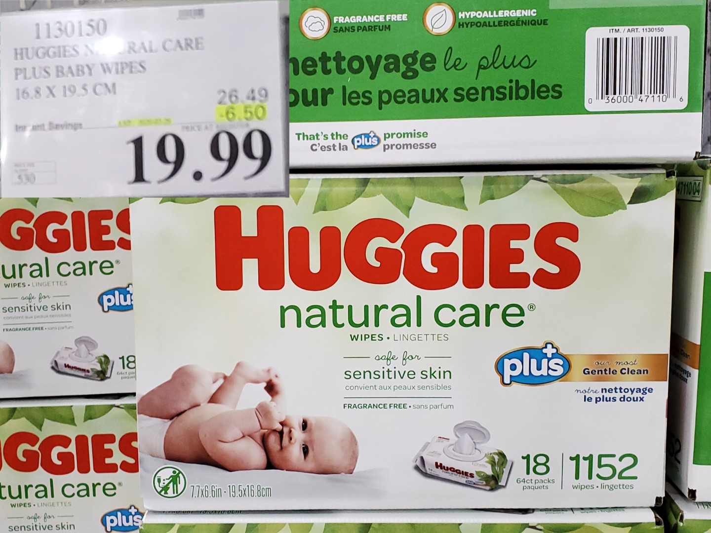 huggies natural care wipes