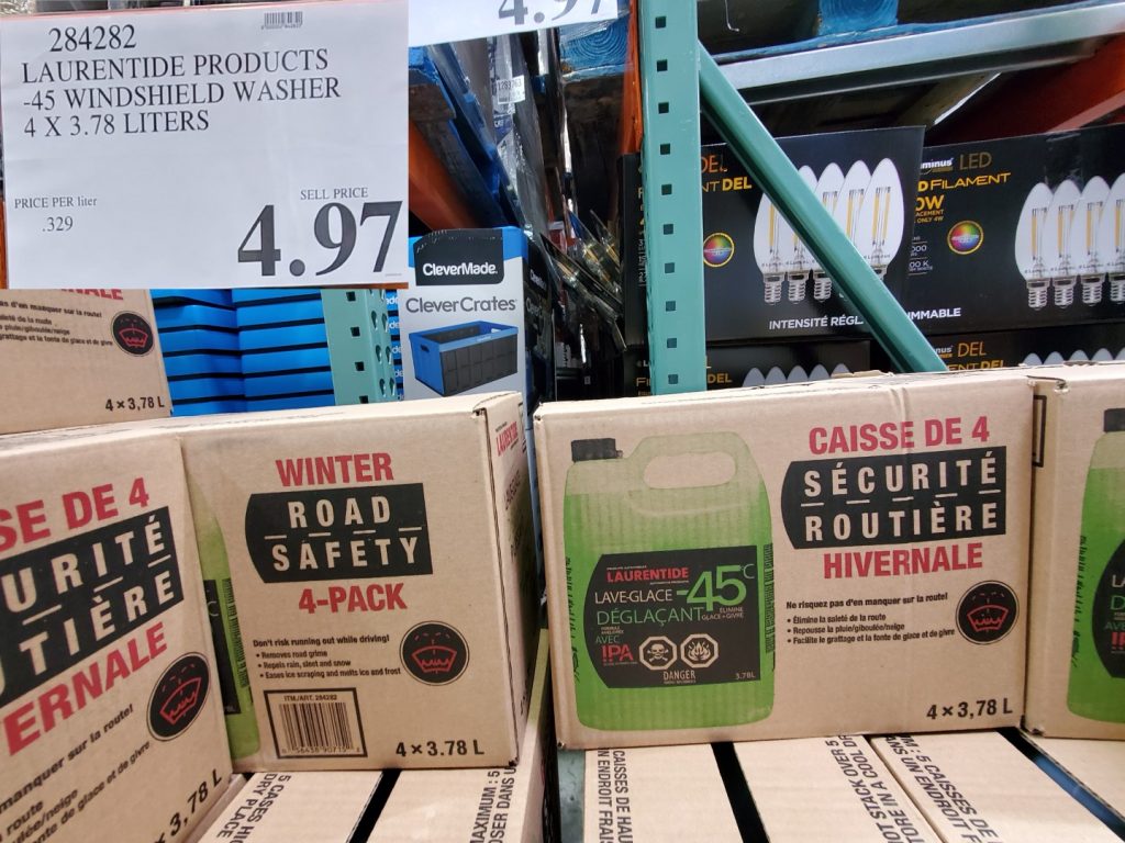 284282 LAURENTIDE PRODUCTS 45 WINDSHIELD WASHER 4 X 3 78 LITERS 4 97