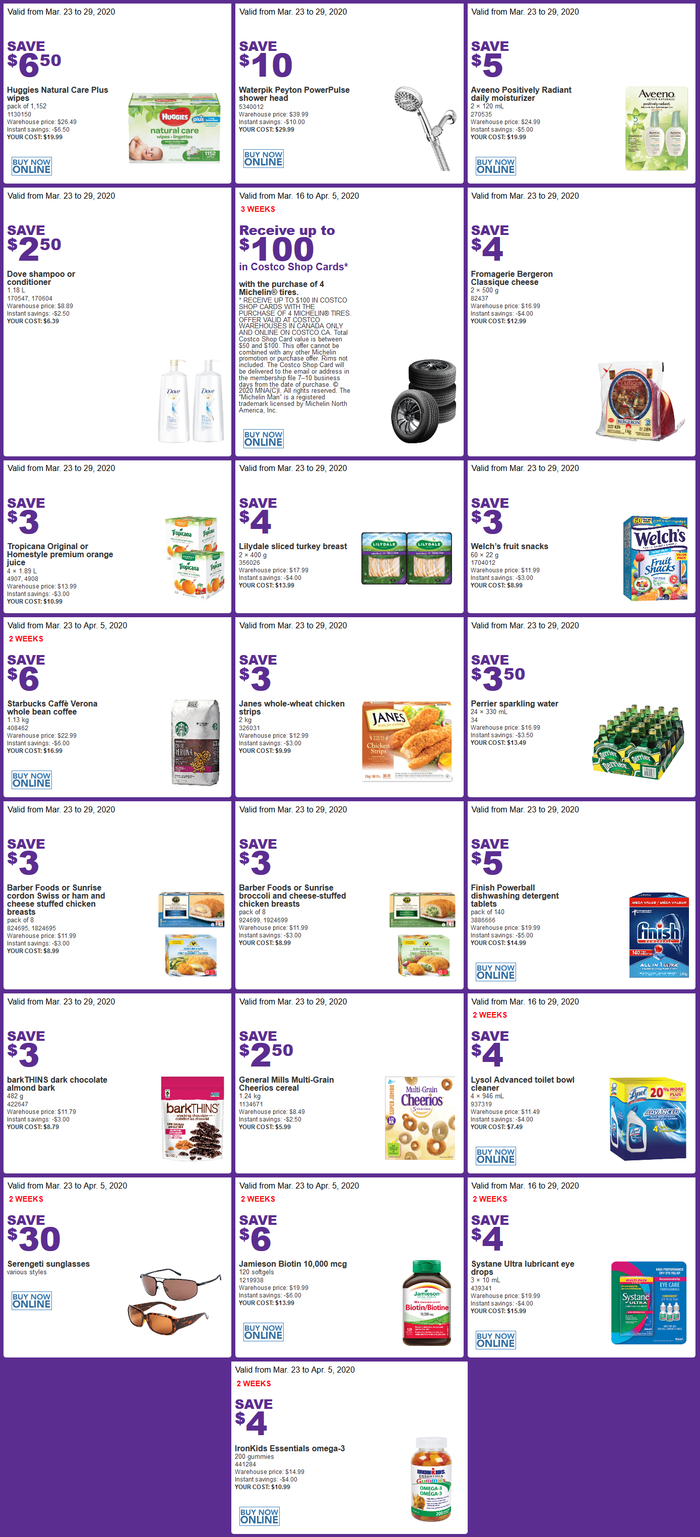 Costco Canada Flyer sales & Costco sale Items March 23rd - 29th 2020 –  Ontario, Quebec & Atlantic Canada - Costco East Fan Blog