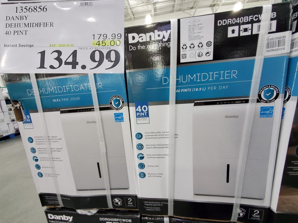 1356856 DANBY DEHUMIDIFIER 40 PINT 45 00 INSTANT SAVINGS EXPIRES ON