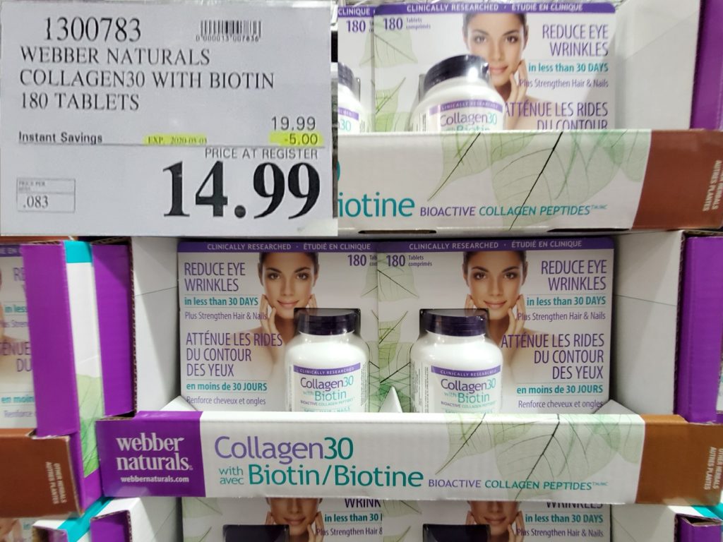 1300783 WEBBER NATURALS COLLAGEN30 WITH BIOTIN 180 TABLETS 5 00 INSTANT