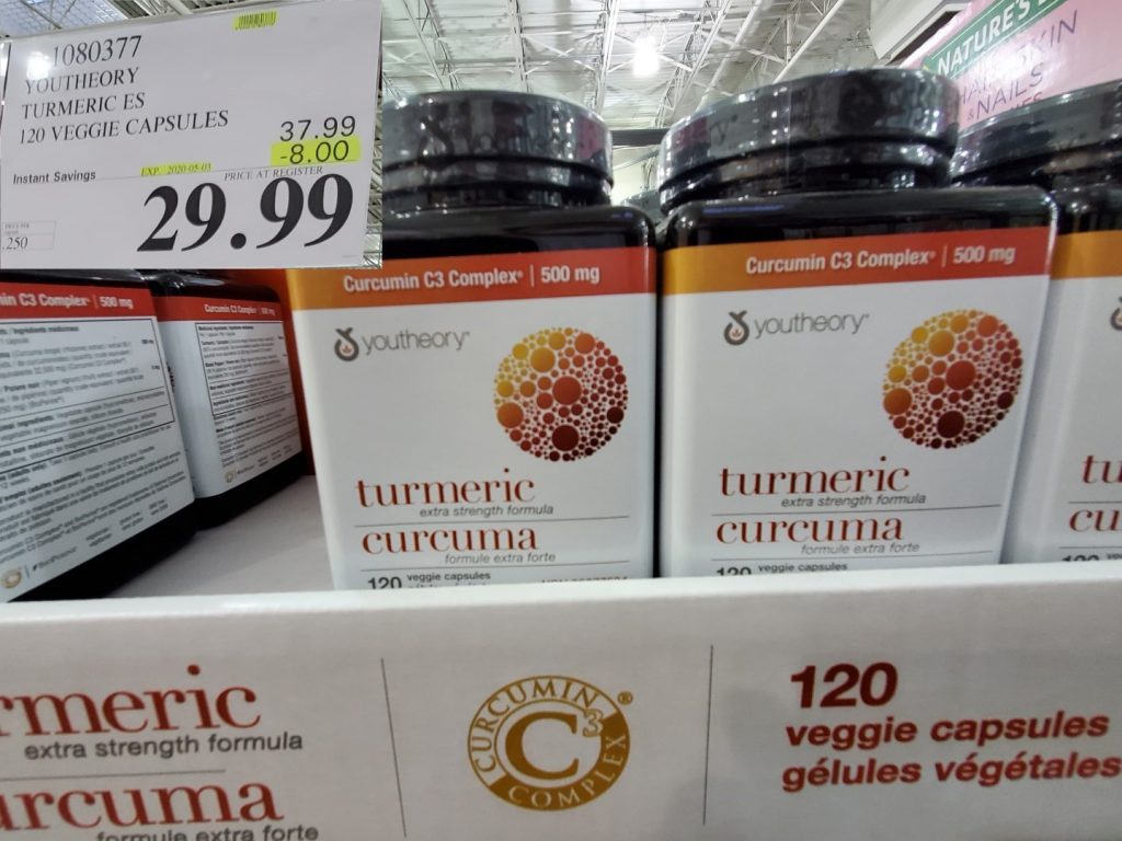 1080377 YOUTHEORY TUMERIC ES 120 VEGGIE CAPSULES 8 00 INSTANT SAVINGS