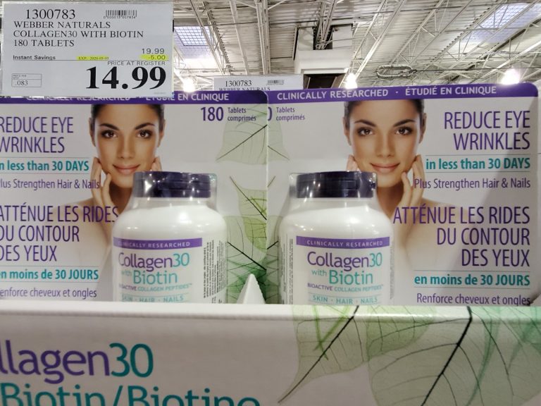 1300783 WEBBER NATURALS COLLAGEN30 WITH BIOTIN 180 TABLETS 5 00 INSTANT