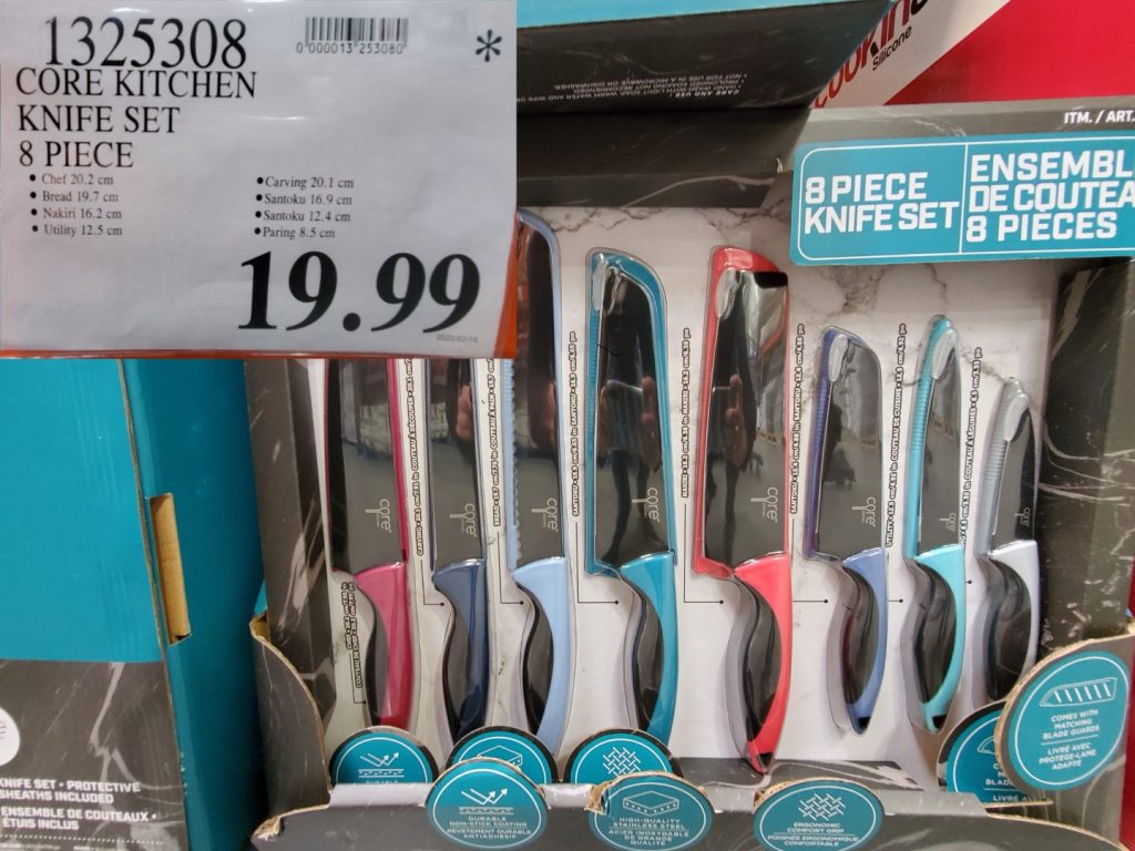1325308 CORE KITCHEN KNIFE SET 8 PIECE 19 99 Costco East Fan Blog
