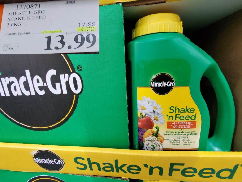 1170871 MIRACLE GRO SHAKE N FEED 3 6KG 4 00 INSTANT SAVINGS EXPIRES ON