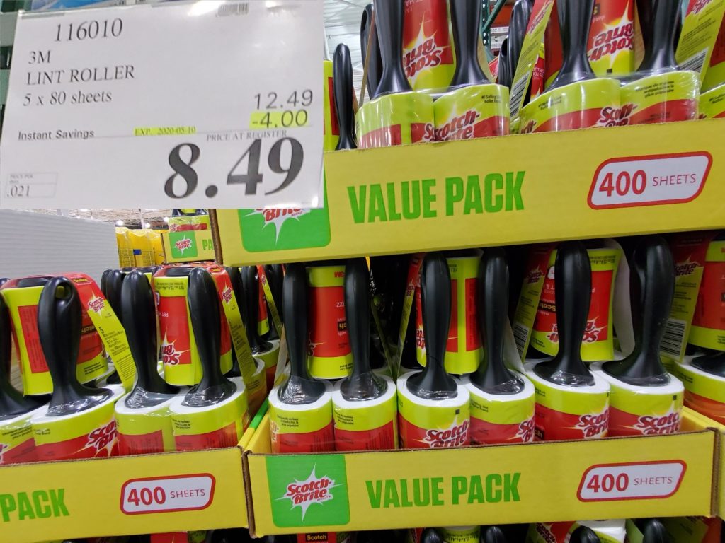 116010 3M LINT ROLLER 5 x 80 sheets 4 00 INSTANT SAVINGS EXPIRES ON