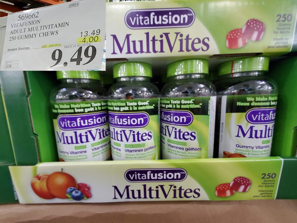 569662 VITAFUSION ADULT MULTIVITAMIN 250 GUMMY CHEWS 4 00 INSTANT
