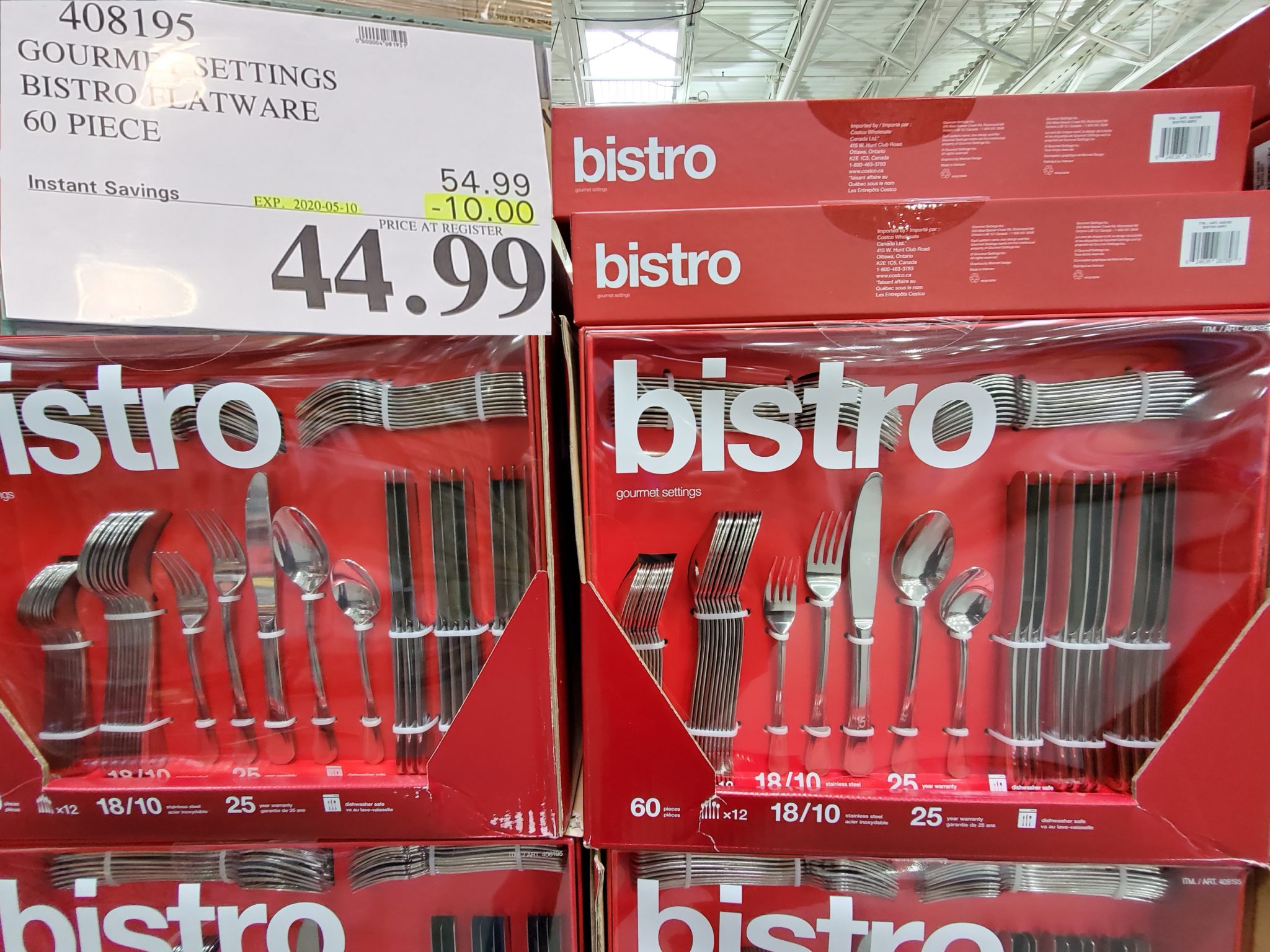 408195 GOURMET SETTINGS BISTRO FLATWARE 60 PIECE 10 00 INSTANT SAVINGS