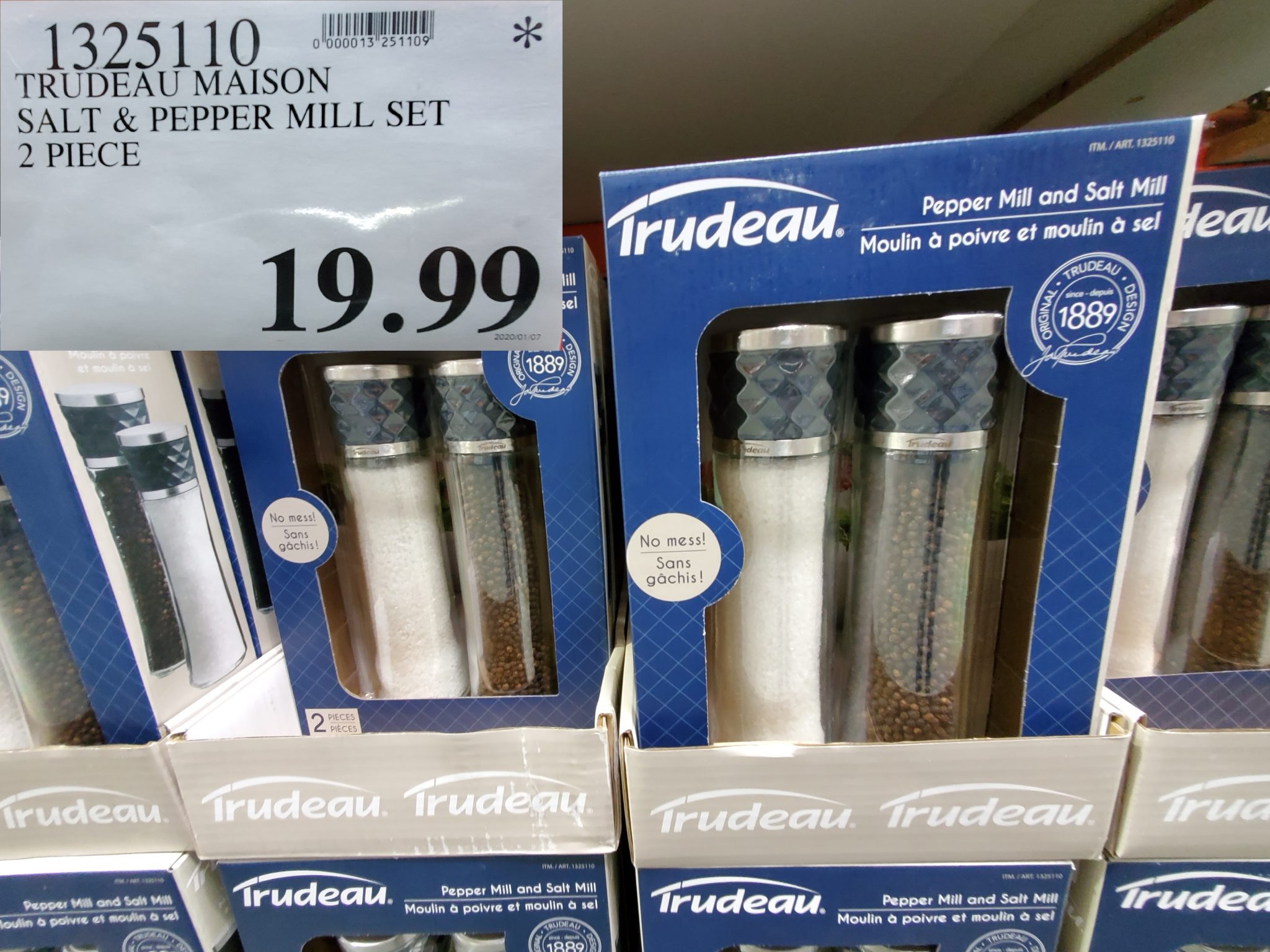 1325110 TRUDEAU MAISON SALT PEPPER MILL SET 2 PIECE 19 99 Costco East
